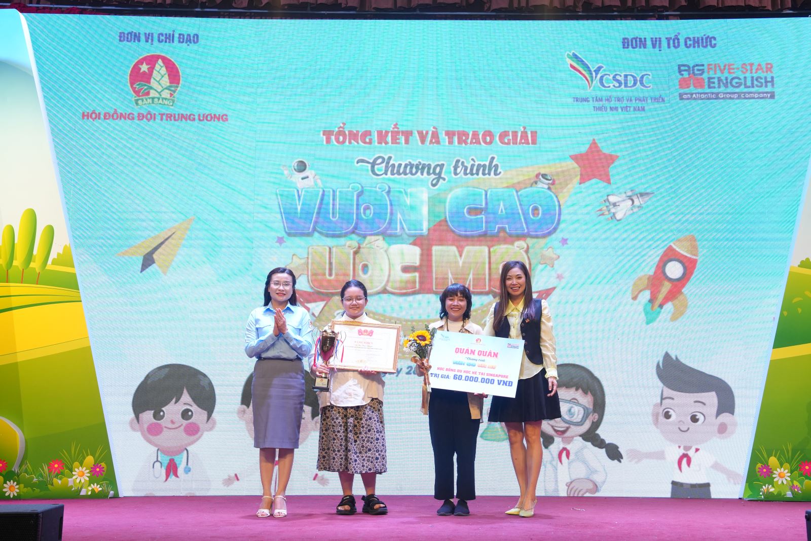 Lộ diện quán quân sân chơi Vươn Cao Ước Mơ với giải thưởng trị giá 60 triệu đồng từ Tập đoàn Atlantic